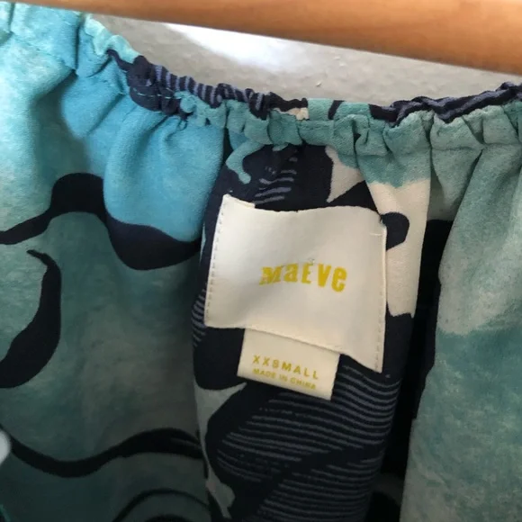 Anthropologie Maeve Islander Off The Shoulder Top Size XXS - Picture 5 of 7